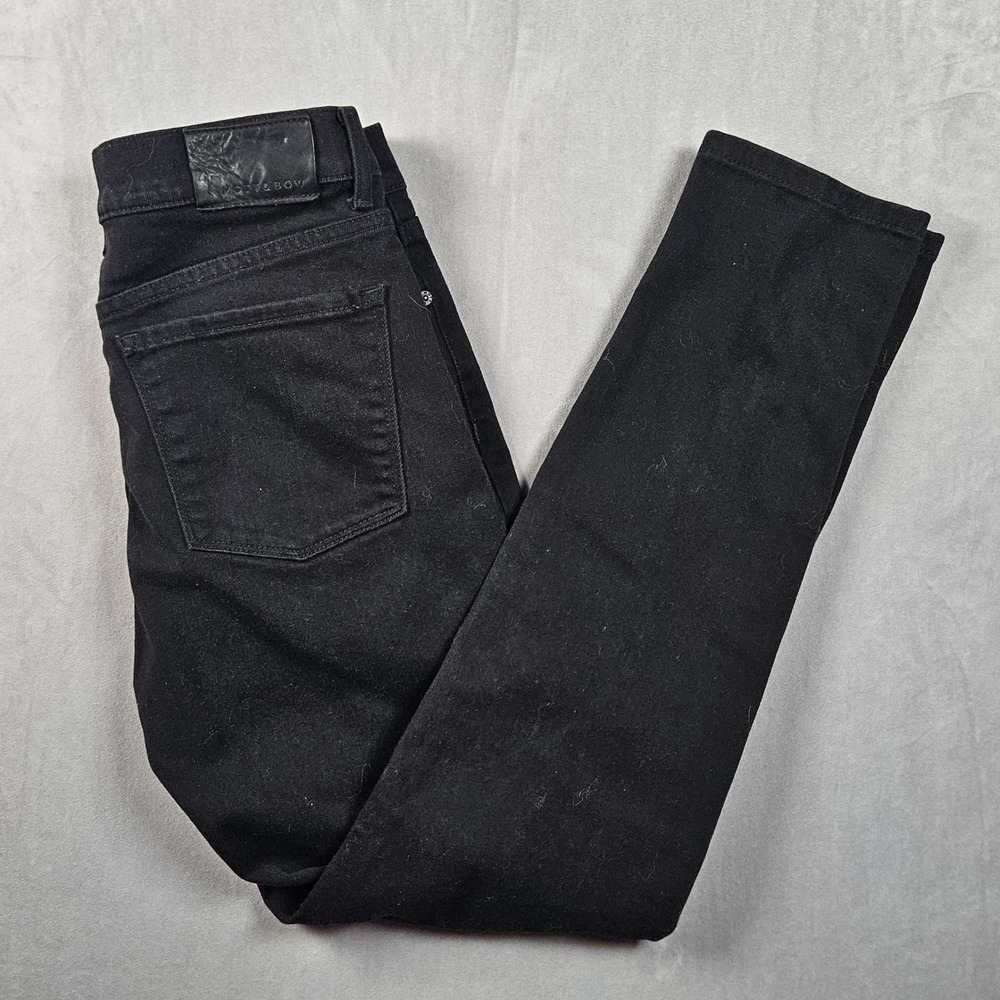 Mott & Bow Skinny Jeans Mens 32x32 (Actual 31x31) Black‎ Barclay Rinse Denim